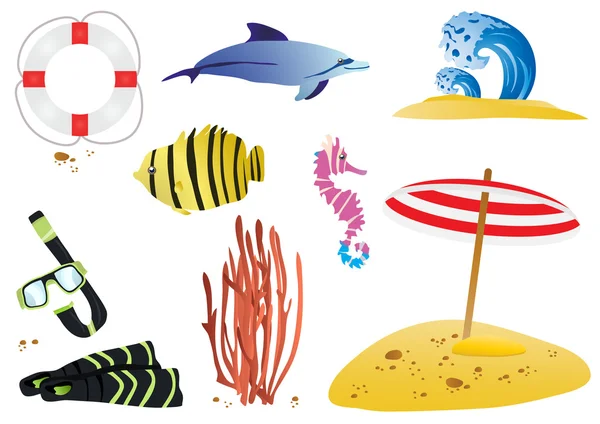 海野生动物 — 图库矢量图片