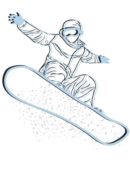 Сноубордист — стоковий вектор