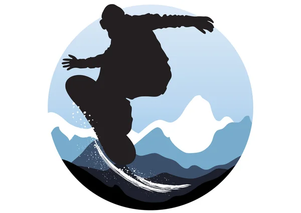 Snowboarder — Stockvector