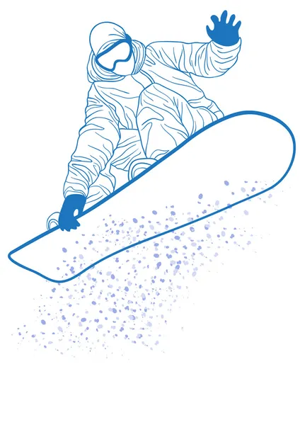 Snowboarder — Stock Vector