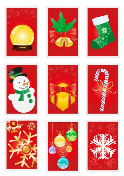 Red greeting cards — Stock Vector