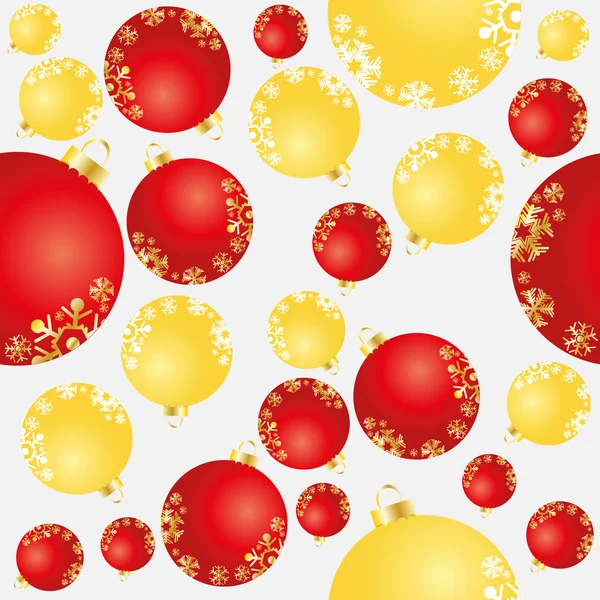 Christmas seamless background with balls — Stok Vektör