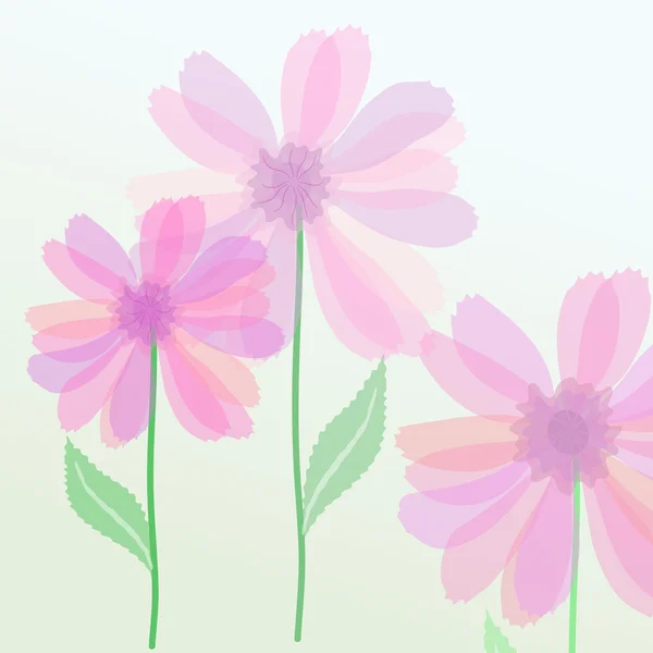 Blålila blommor — Stock vektor