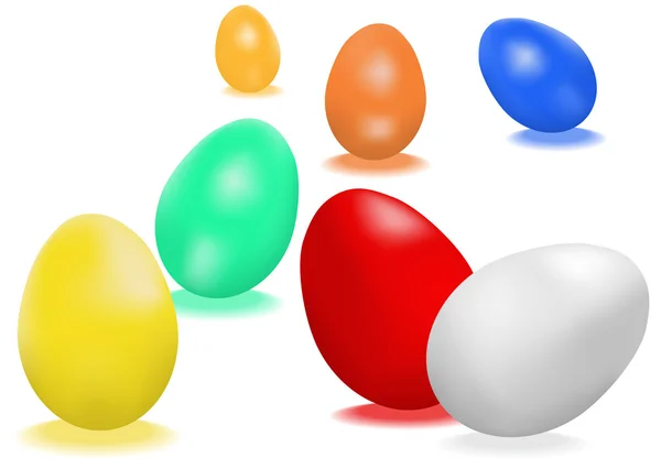 Huevos de Pascua perfectos — Vector de stock