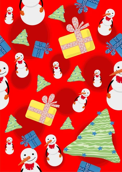 Röda dekorativa för jul design — Stock vektor