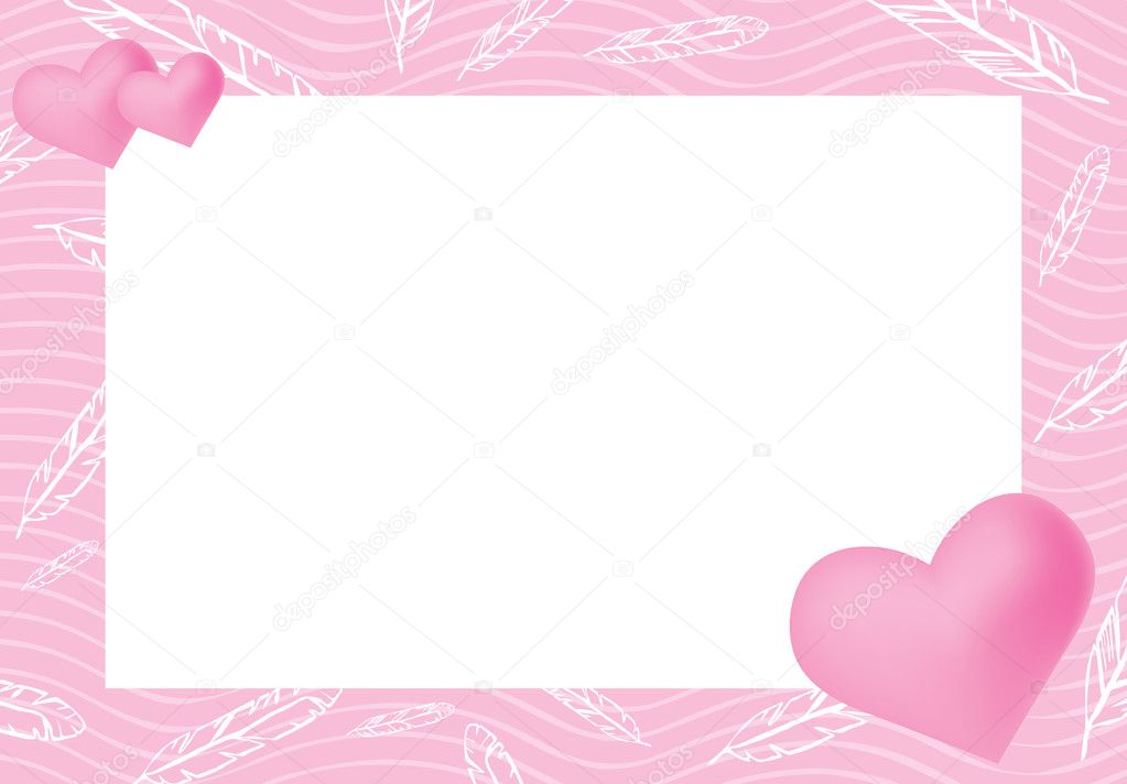 Vector illustration of pink frame