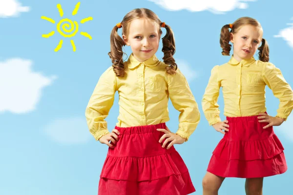 Fashionable kids — Stock Photo, Image