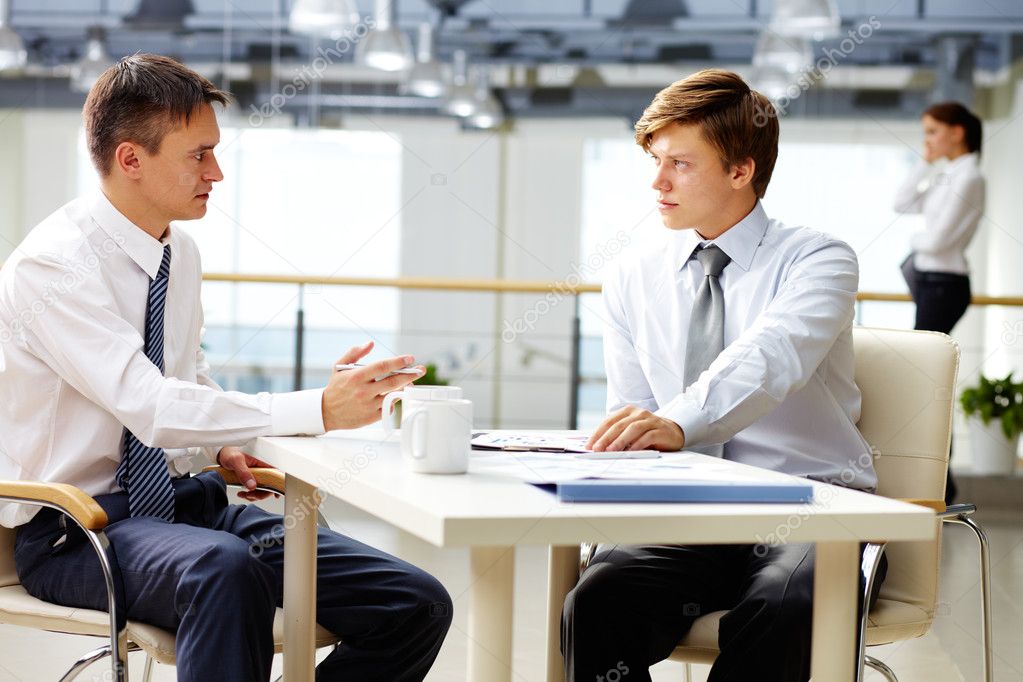 Man-to-man talk — Stock Photo © pressmaster #12497882