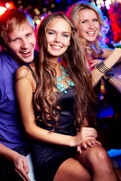 Friendly clubbers — Stock Photo, Image