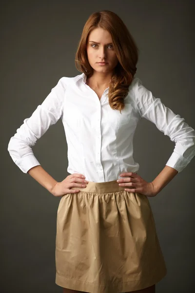 Portrait of young female — Stock Photo, Image