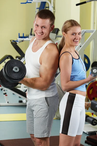 Sporty couple — Stock Photo, Image