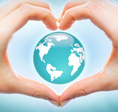 Love to earth clipart