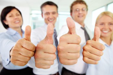 Thumbs up! clipart