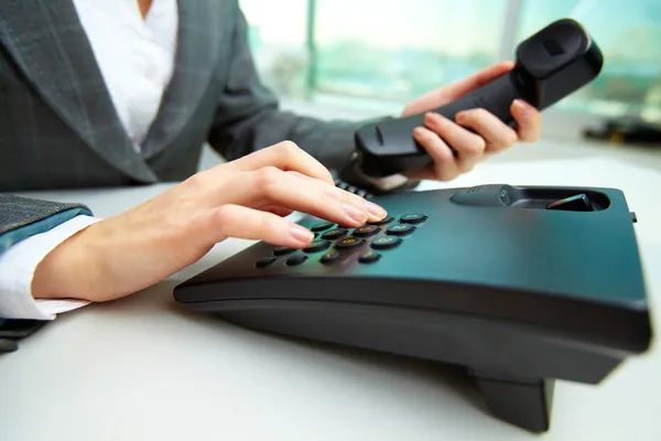 Dialing number — Stock Photo, Image