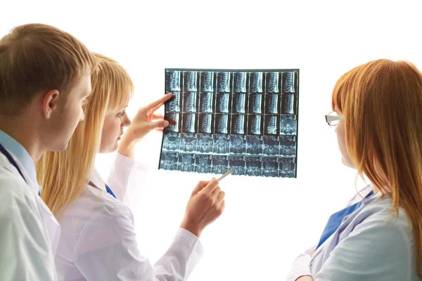 Discussing x-ray — Stock Photo, Image