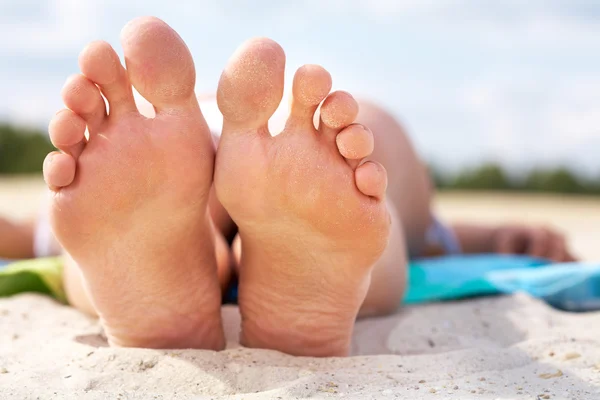 Blote voeten rust — Stockfoto