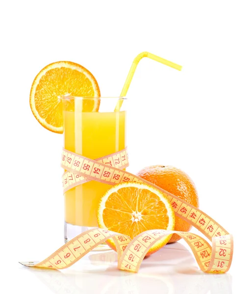 Διαιτητικά χυμός πορτοκαλιού — Φωτογραφία Αρχείου