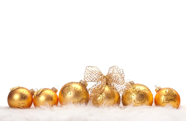 Fila de bolas de Navidad —  Fotos de Stock