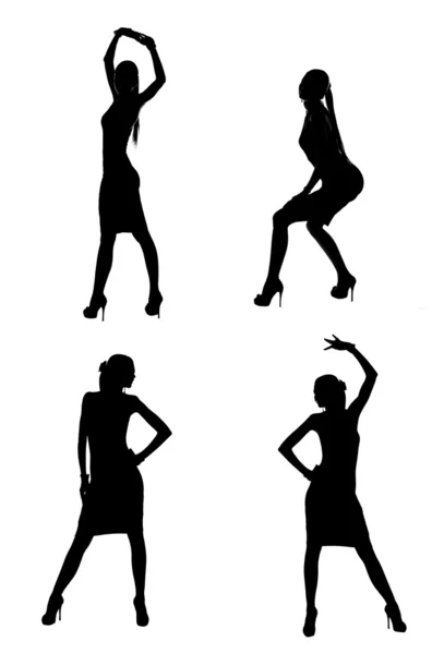 Tančící siluety — Stock fotografie