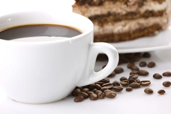 Koffie en gebak — Stockfoto