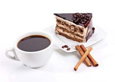 Coffe and cake clipart