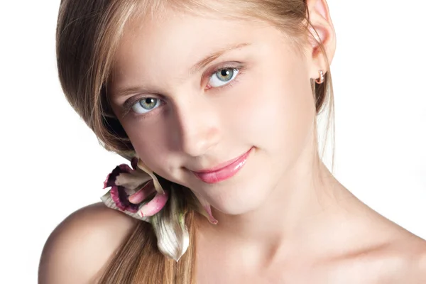 Beautiful school girl portrait — Stock Photo, Image