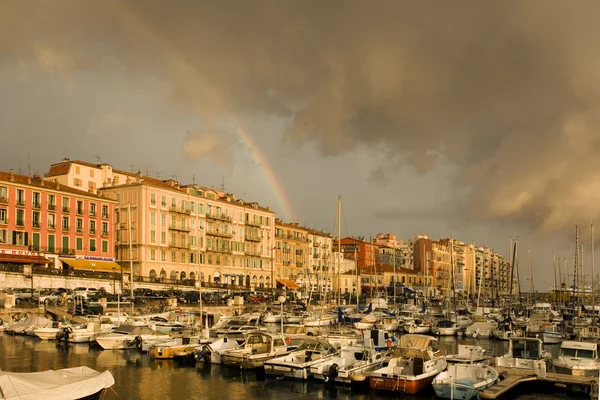 Port of Nice after the storm — Stock Photo, Image