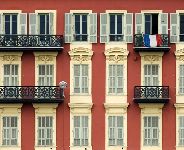 Front of house in Nice — Stock Photo, Image