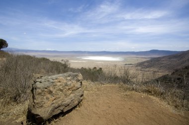 View of the Ngorongoro Crater, tanzania clipart