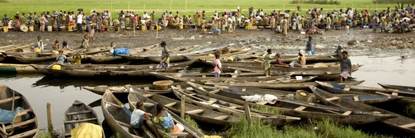 Mercado de Ganvie en Benín — Foto de Stock