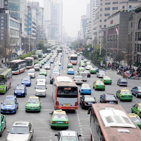 Трафіку в Шанхаї — стокове фото