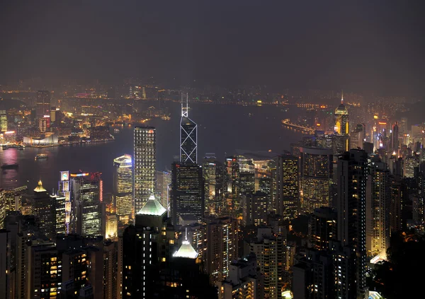 Hong Kong by night Stock Photo