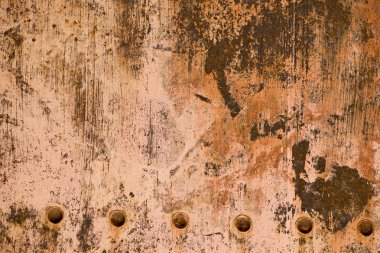 Close up of rusted metal tank