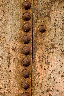 Close up of rusted metal tank