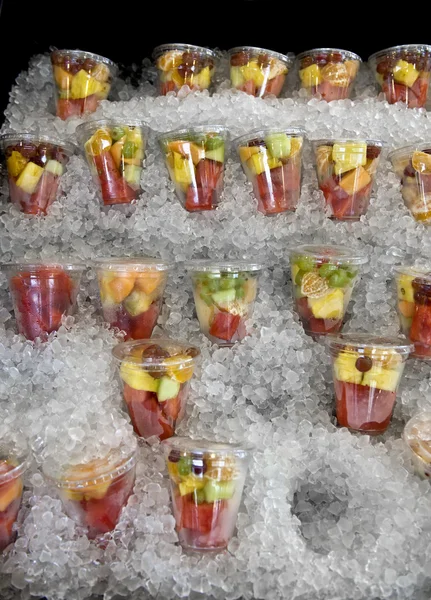 Fruit salad on ice, New Orleans, Louisiana — Stock Photo, Image