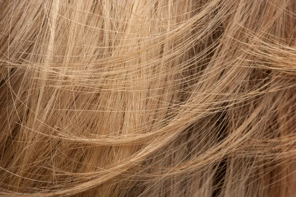 Zbliżenie z włosów ludzkich — Zdjęcie stockowe