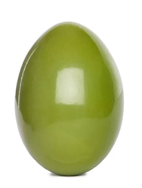 흰색 배경 앞에서 우아한 볏 Tinamou의 계란 — 스톡 사진