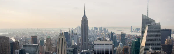 Vista da cidade de Nova York do Rockefeller Center, Nova York, EUA — Fotografia de Stock