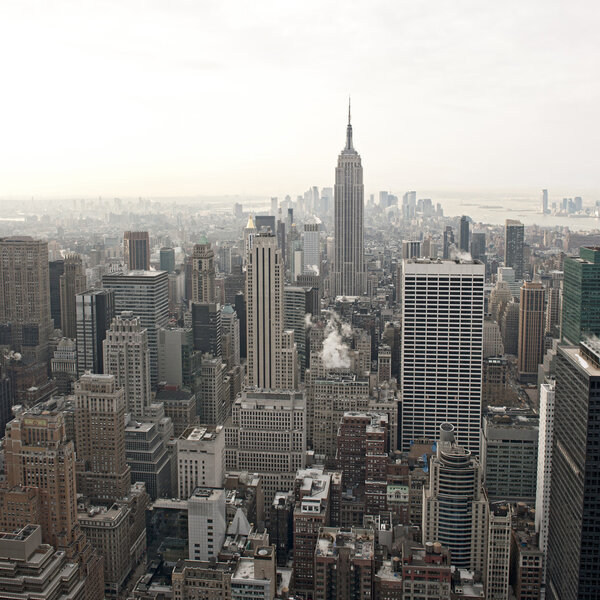 New York City skyline view from Rockefeller Center, New York, USA
