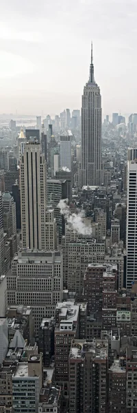 Vista panorâmica da cidade de Nova York do Rockefeller Center, Nova York, EUA — Fotografia de Stock