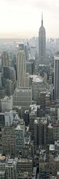 Widok panoramę Nowego Jorku od rockefeller center w Nowym Jorku, usa — Zdjęcie stockowe