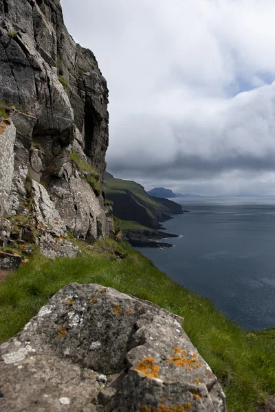 Vista panorâmica de Mykines, Ilhas Faroé — Fotografia de Stock
