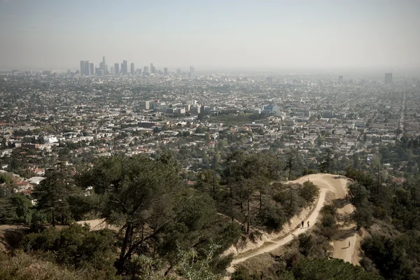 Los angeles panoramę, california, Stany Zjednoczone Ameryki — Zdjęcie stockowe