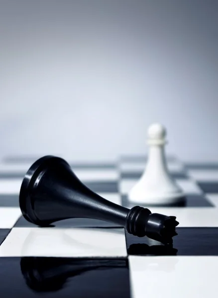 Šachový král je mrtev — Stock fotografie