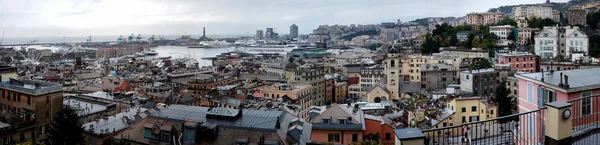 Panorama di Genova Immagine Stock