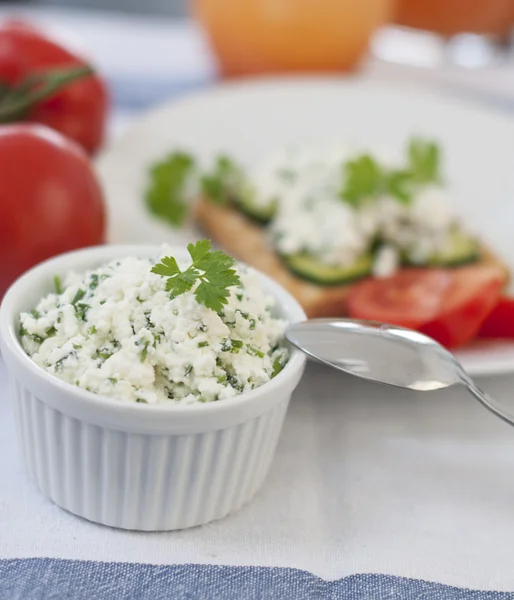 stock image Cottage cheese breakfast