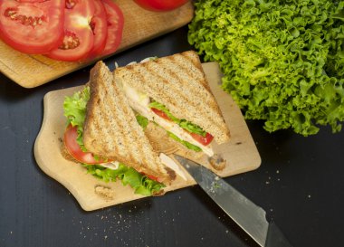 bütün tahıl Türkiye sandviç