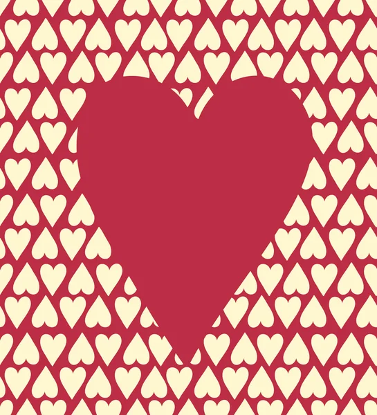 Cartão de corações —  Vetores de Stock