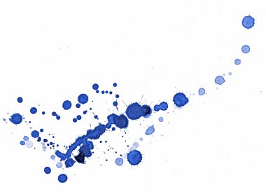 Blue splashes clipart