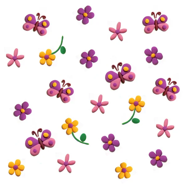 ดอกไม้และผีเสื้อ — ภาพถ่ายสต็อก